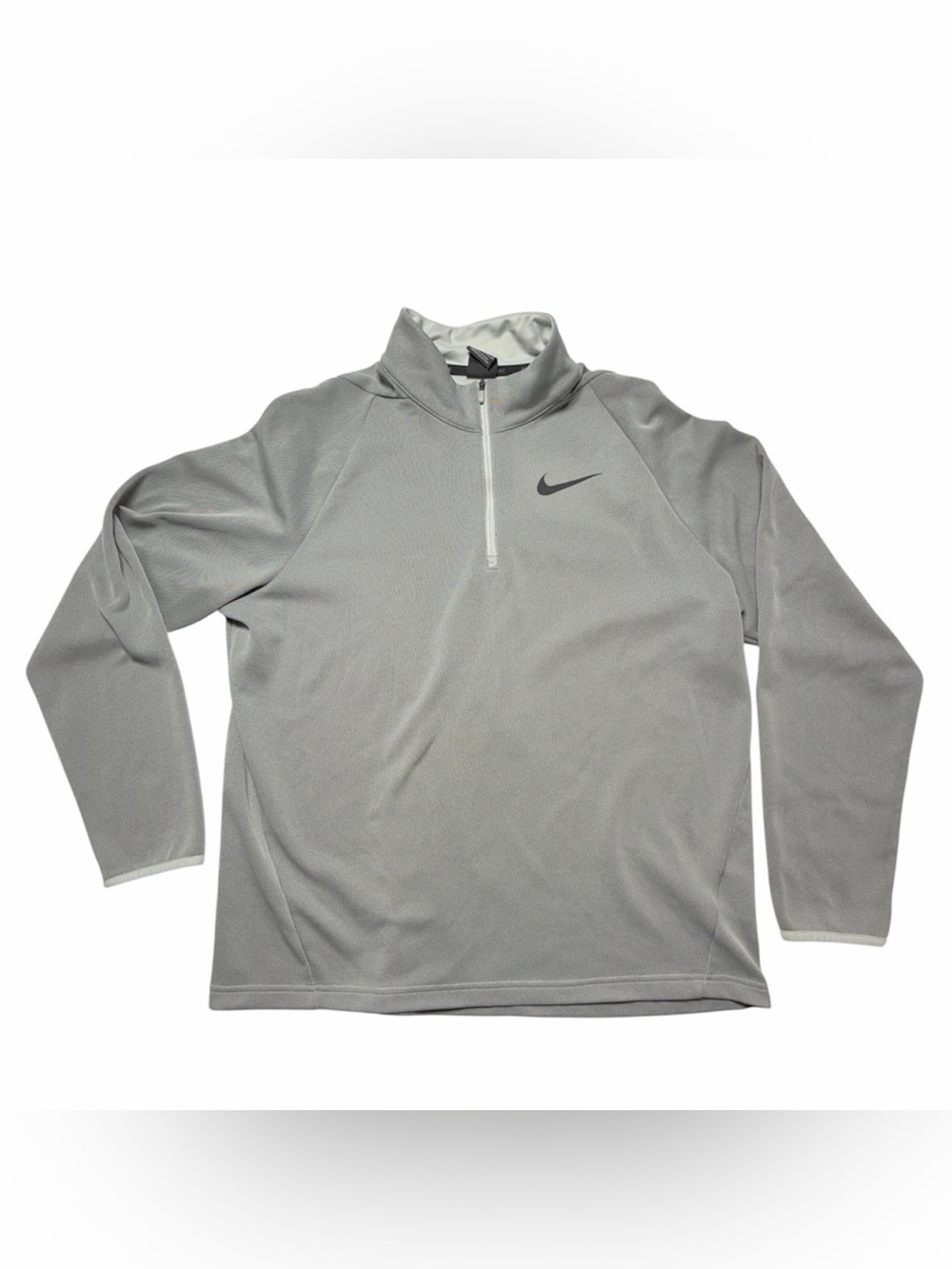 Nike Golf Sweater Men’s Large Gray  1/4 Zip Pullover Golfer
